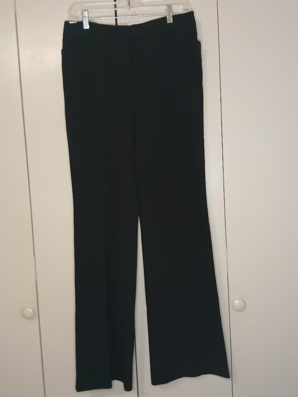 New Dockers Women's Sz.6 Mid-rise Curvy Black Flare Leg Pants (1122B1-30)